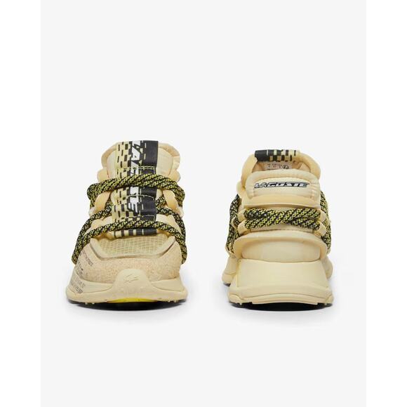 $200! Lacoste Women's L003 Active Runway Sneakers Yellow SZ 7.5 EU 39 - Picture 5 of 6